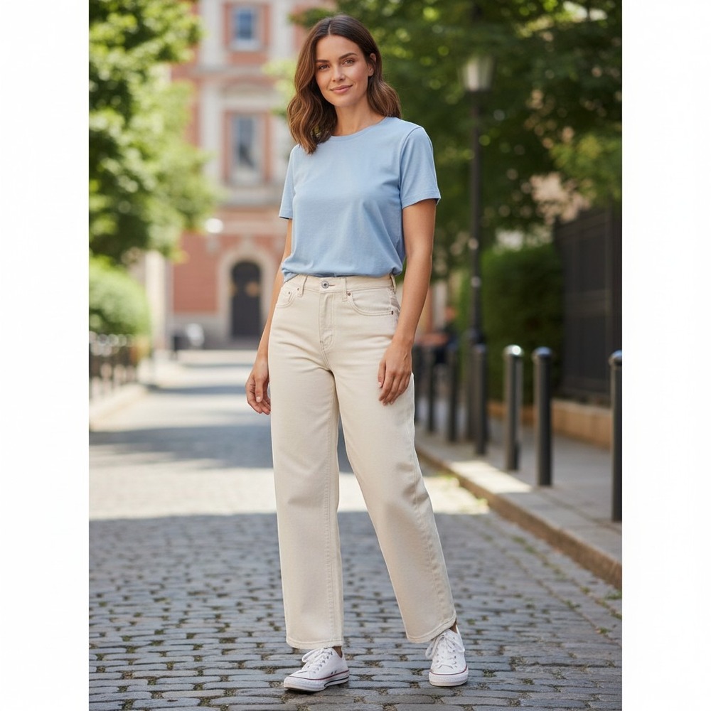 Levi's Premium 501 '90s Jeans 24x30‎ White Silver Metallic Foil NWT Straight Leg